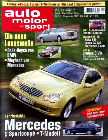 Deckblatt Auto Motor und Sport (03/2001)